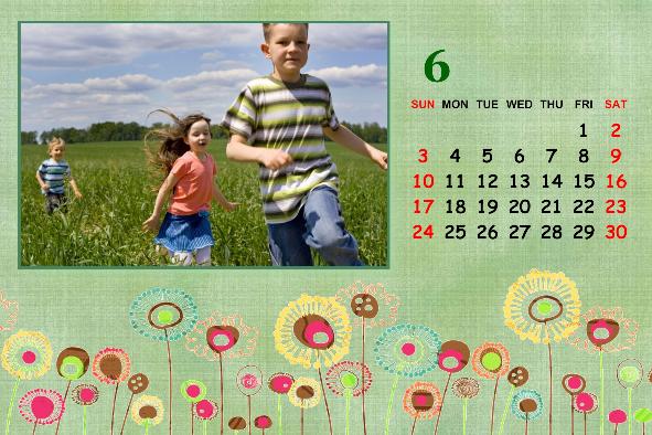 Baby & Kids photo templates Baby Calendar-4